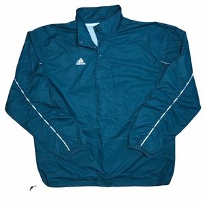 Vintage Green Adidas Quarter Snap Jacket